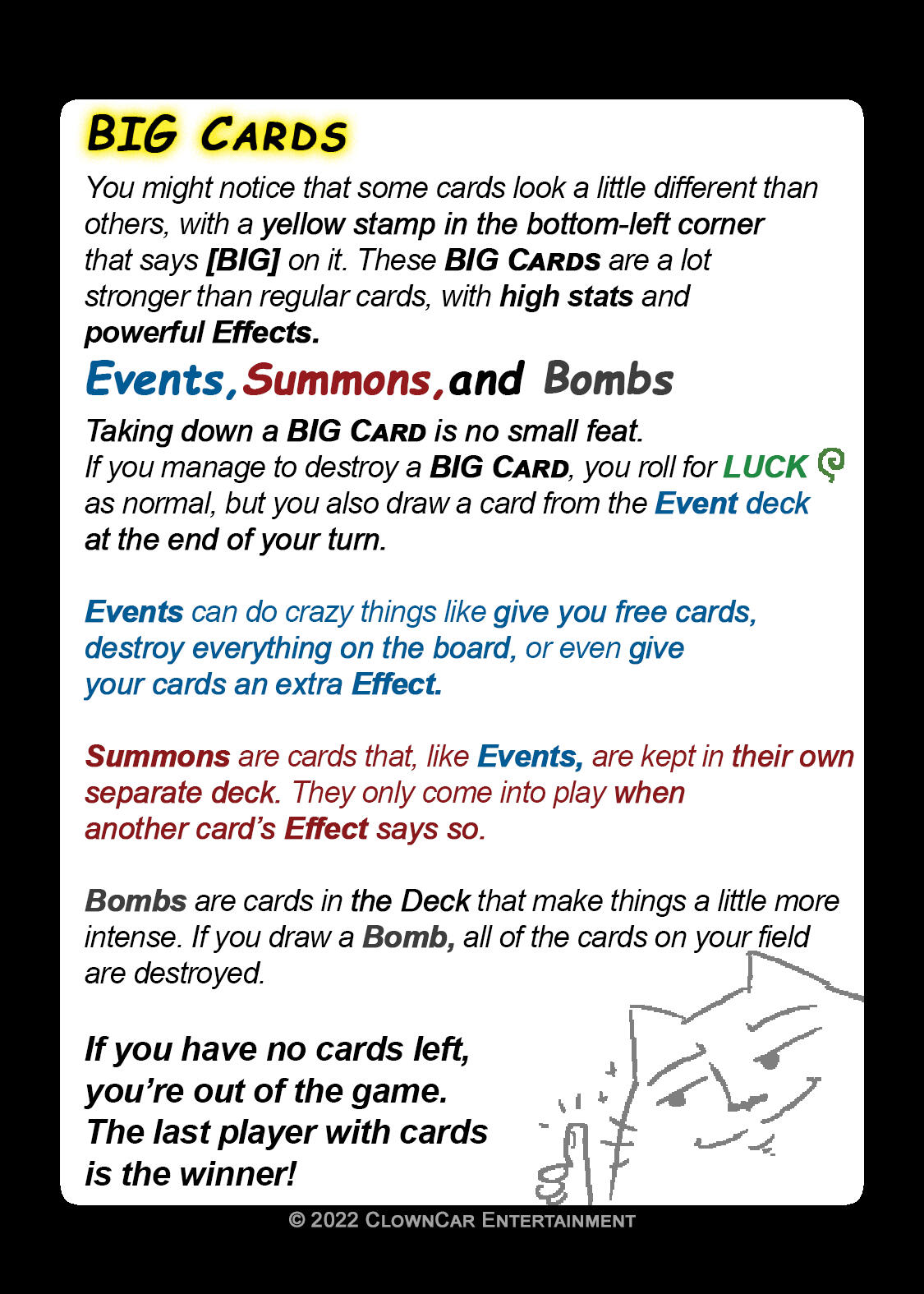 3. BIG Cards, Events, & Summons